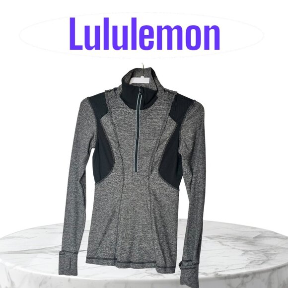 Lululemon Run Your Heart Out 1/2 Zip Pullover Jacket Size 4 - Picture 1 of 8